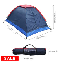 Charger l'image dans la galerie, Lixada Camping Tent Travel For 2 Person Tent for Winter Fishing Tents Outdoor Camping Hiking with Carrying Bag 200x140x110cm