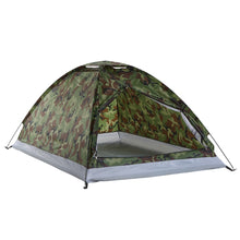 Charger l'image dans la galerie, TOMSHOO Portable Camouflage Camping Tent for 2 Person Single Layer Beach Tent Outdoor Ultralight Tents Outdoor Camping Equipment