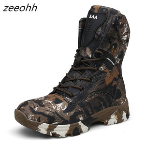 Camo Military Boots