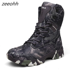Camo Military Boots