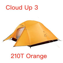 Charger l&#39;image dans la galerie, Naturehike Cloud Up Serie 123 Upgraded Camping Tent Waterproof Outdoor Hiking Tent 20D 210T Nylon Backpacking Tent With Free Mat
