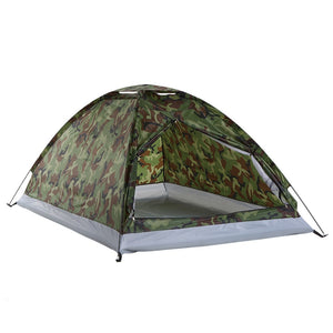 TOMSHOO Portable Camouflage Camping Tent for 2 Person Single Layer Beach Tent Outdoor Ultralight Tents Outdoor Camping Equipment