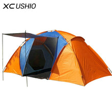 Charger l&#39;image dans la galerie, Quality 5-8 Person Large Tent Waterproof Double Layer Summer Tent Outdoor Camping Hiking Fishing Hunting Familiy Party Tent
