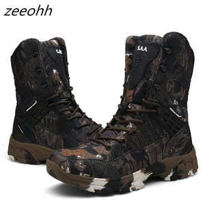 Camo Military Boots