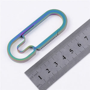 Key chain Hiking Key Ring Buckle pure titanium