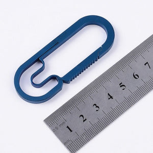 Key chain Hiking Key Ring Buckle pure titanium