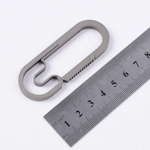 Key chain Hiking Key Ring Buckle pure titanium